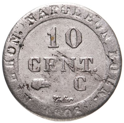 купить Королевство Вестфалия 10 сантимов 1808 Жером Бонапарт
