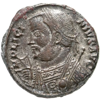 купить Римская империя, Лициний I, 308-324 годы, Нуммий. (Родное серебрение)