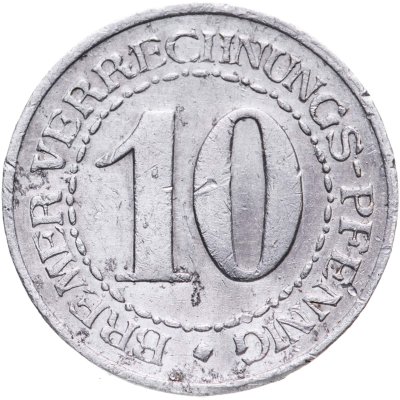 купить Германия Бремен 10 пфеннигов 1924