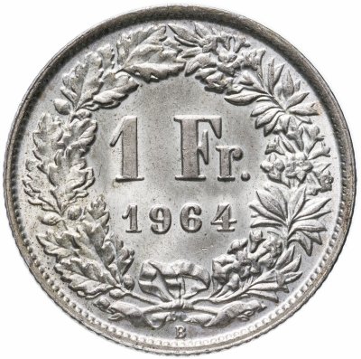 купить Швейцария 1 франк (franc) 1964