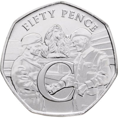 купить Остров Мэн 50 пенсов 2020 "75 лет Дню победы в Европе, буква C"