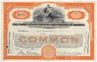 купить Акция США THE PUBLIC UTILITY HOLDING CORPORATION OF AMERICA 1930г. ( с ордером на покупку акции)