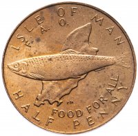 купить Остров Мэн 1/2 пенни (penny) 1981 "ФАО - еда для всех"