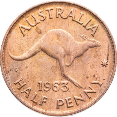купить Австралия 1/2 пенни (penny) 1963