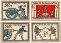 купить Германия (Лангензальца) набор из 4 нотгельдов 1921 (солдатский лагерь военнопленных)