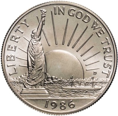 купить США 50 центов (1/2 доллара, half dollar) 1986 "Statue of Liberty (100 лет Статуе Свободы)"