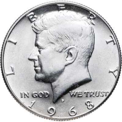 купить США 1/2 доллара (50 центов) 1968 D Кеннеди