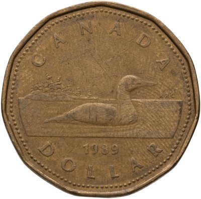купить Канада 1 доллар (dollar) 1989