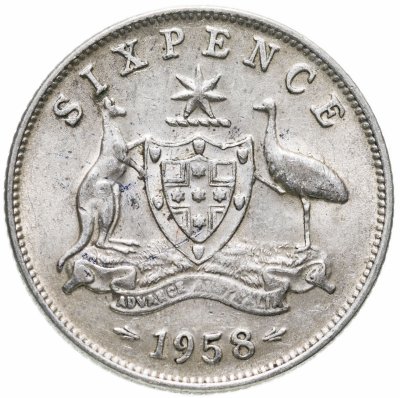 купить Австралия 6 пенсов (pence) 1958