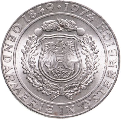 купить Австрия 50 шиллингов (shilling) 1974 125 лет австрийской полиции