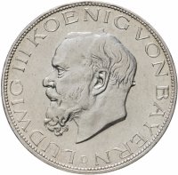 купить Германская Империя, Бавария 5 марок (mark) 1914 Знак монетного двора "D" - Мюнхен, Германия