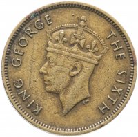 Купить Гонконг Британский 10 центов (cents) 1949-1951 Георг VI