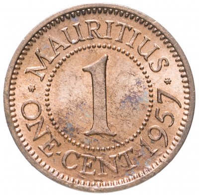 купить Маврикий 1 цент (cent) 1957