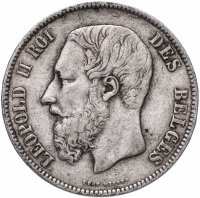 купить Бельгия 5 франков 1873