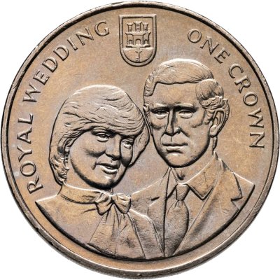 купить Гибралтар 1 крона (crown) 1981 "Свадьба Принца Чарльза и Леди Дианы"