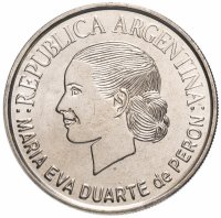 Купить Аргентина 2 песо (pesos) 2002 "50 лет со дня смерти Марии Эвы Дуарте де Перон"