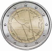 Купить Португалия 2 евро (euro) 2019 "600 лет открытия островов Мадейра и Порту-Санту"