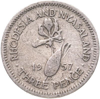 купить Родезия и Ньясаленд 3 пенса (pence) 1957