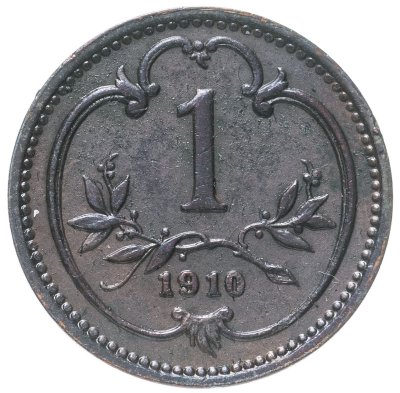 купить Австрия 1 геллер (heller) 1910