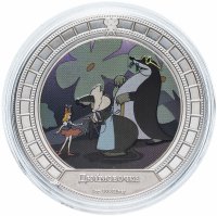 купить Острова Кука 2 доллара 2008 "Мультипликация - Дюймовочка"