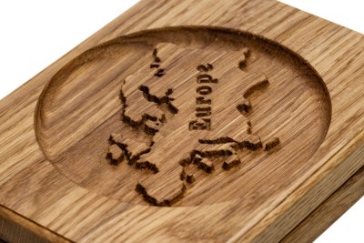 купить Бокс (шкатулка) для коллекции монет Европы