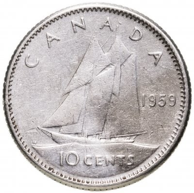 купить Канада 10 центов (cents) 1959