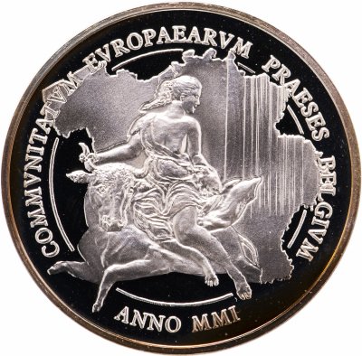 купить Бельгия 500 франков (francs) 2001 "Председательство Бельгии в Евросоюзе"