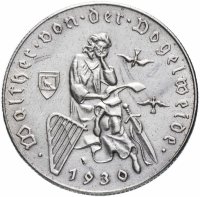 Купить Австрия 2 шиллинга 1930 "700-летие со дня смерти Вальтера фон дер Фогельвейде"