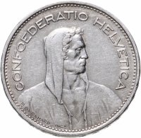 купить Швейцария 5 франков (francs) 1935