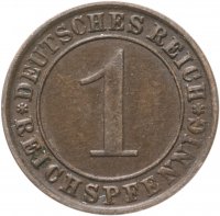 купить Германия 1 рейх пфенниг 1924-1936