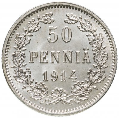 купить 50 пенни (pennia) 1914 S