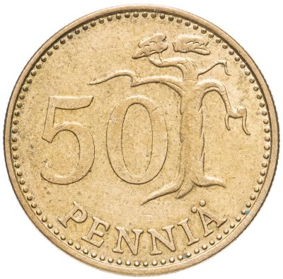 купить Финляндия 50 пенни (pennia) 1976