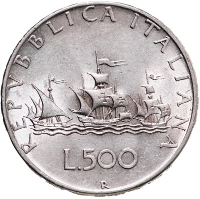 купить Италия 500 лир (lire) 1958