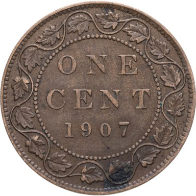 купить Канада 1 цент (cent) 1907 Без отметки монетного двора