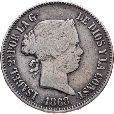 купить Филиппины (колония Испании) 50 сентимо (centimos) 1868