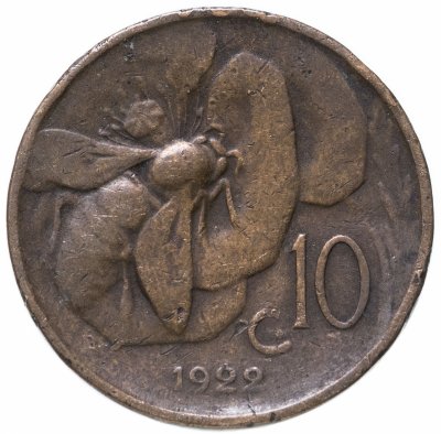 купить Италия 10 чентезимо (centesimi) 1922