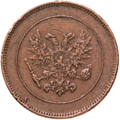 купить 5 пенни (pennia) 1917 с гербовым орлом