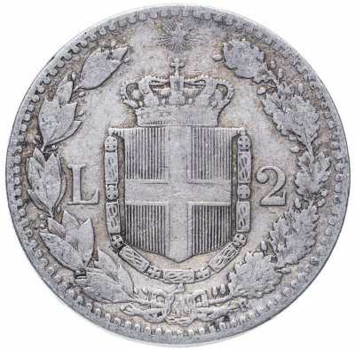 купить Италия 2 лиры 1881