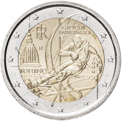 купить Италия 2 евро 2006 "XX зимние Олимпийские игры 2006 года в Турине"