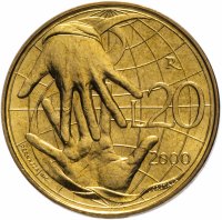 купить Сан-Марино 20 лир 2000 Солидарность