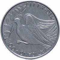 Купить Ватикан 100 лир 1972