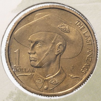 купить Австралия 1 доллар (dollar) 1999 "Последние из АНЗАК" в буклете