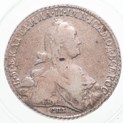 купить 1 рубль 1776 СПБ-TI-ЯЧ, в слабе ANACS VF30