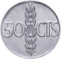 купить Испания 50 сентимо (centimos) 1966