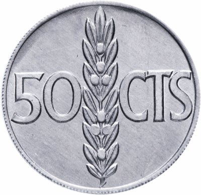 купить Испания 50 сентимо (centimos) 1966