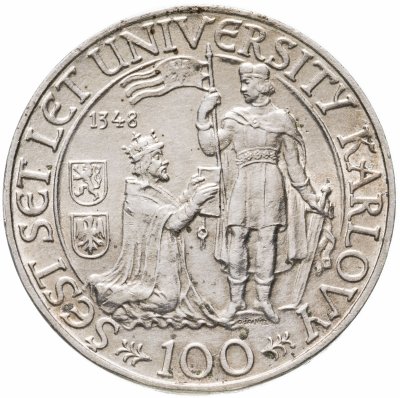 купить Чехословакия 100 крон (korun) 1948 "600 лет Карлову университету"