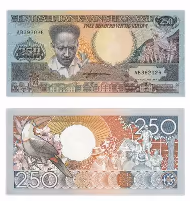 купить Суринам 250 гульденов 1988 (Pick 134)