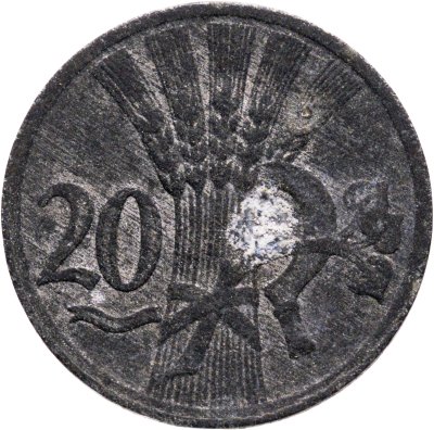 купить Богемия и Моравия 20 геллеров (heller) 1940