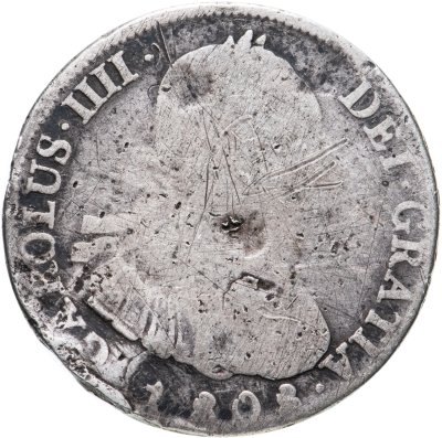 купить Перу 4 реала 1808 Карл IV