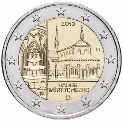 купить Германия 2 евро 2013 Баден-Вюртемберг двор D